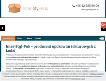 Tablet Screenshot of interstylpak.pl